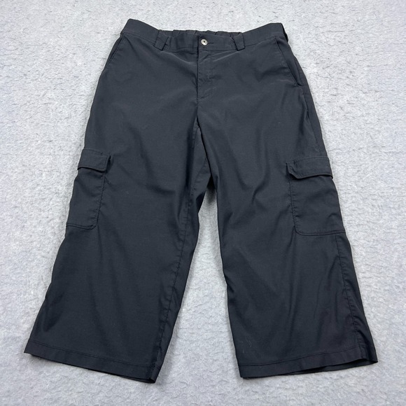 Duluth Trading Co Pants - Duluth Pants Womens 16 Black Dry on the Fly Wide Leg Capris Nylon Hiking Outdoor